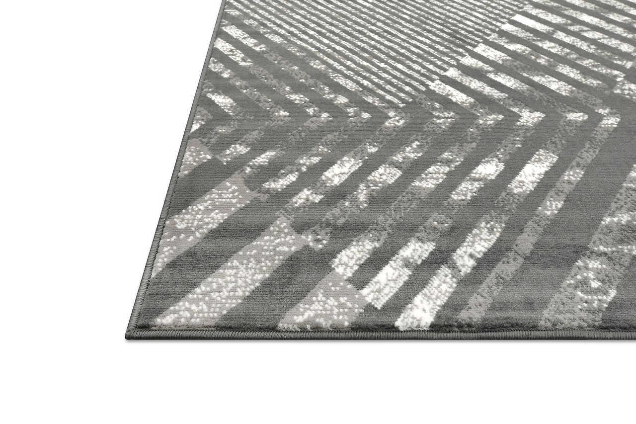 Detailed shot of Posh 150 Smoke rug pattern