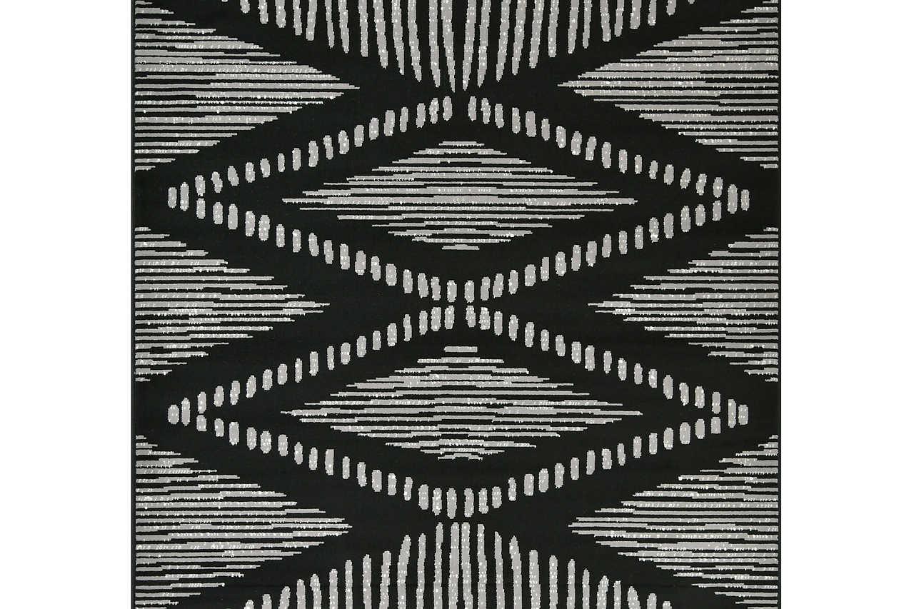 Posh 152-Crow medium area rug with elegant pattern - front view
