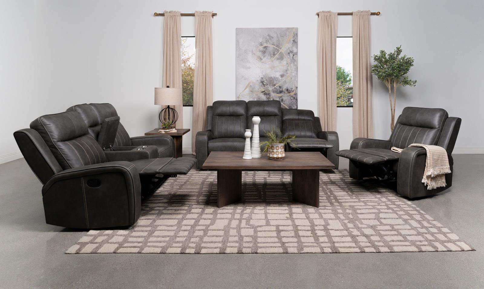 Raelynn loveseat in a contemporary room setting