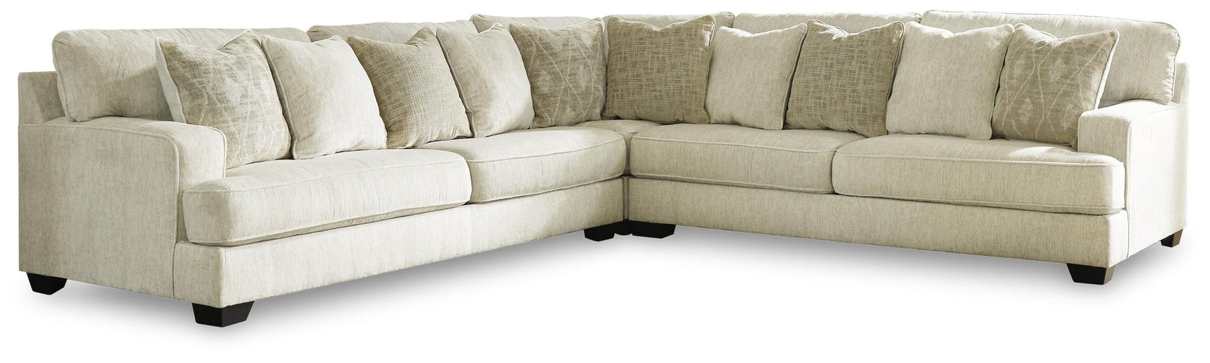 Rawcliffe Parchment Chenille 3-Piece Sectional - image 2