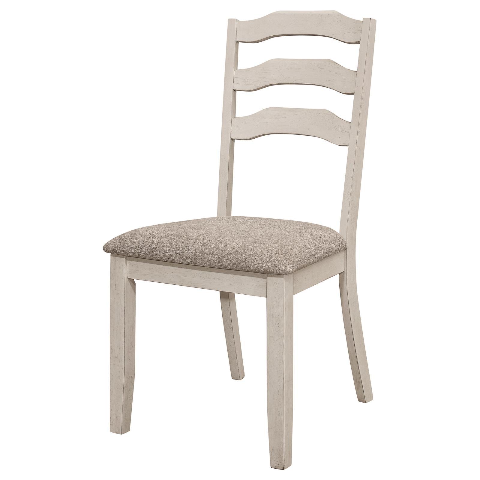 Set of 2 Ronnie dining side chairs with khaki seats