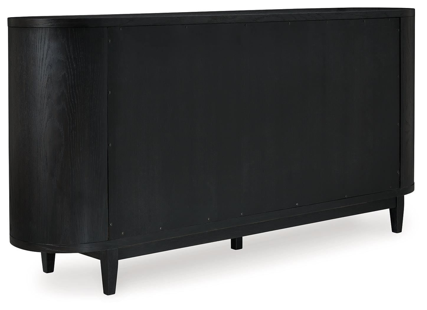Rowanbeck Black Dining Server hardware close-up