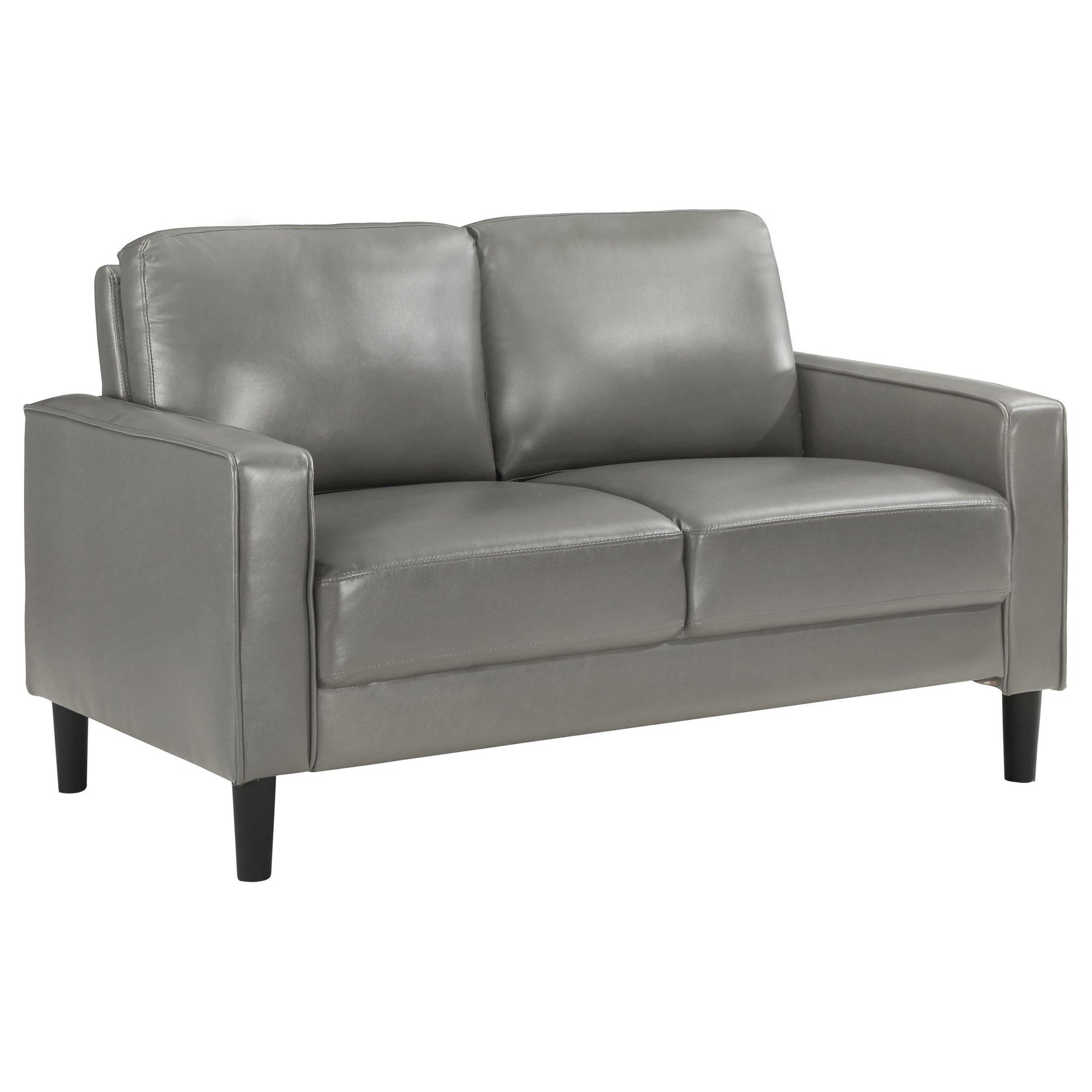 Ruth 3-Piece Upholstered Track Arm Sofa Set grey, main view