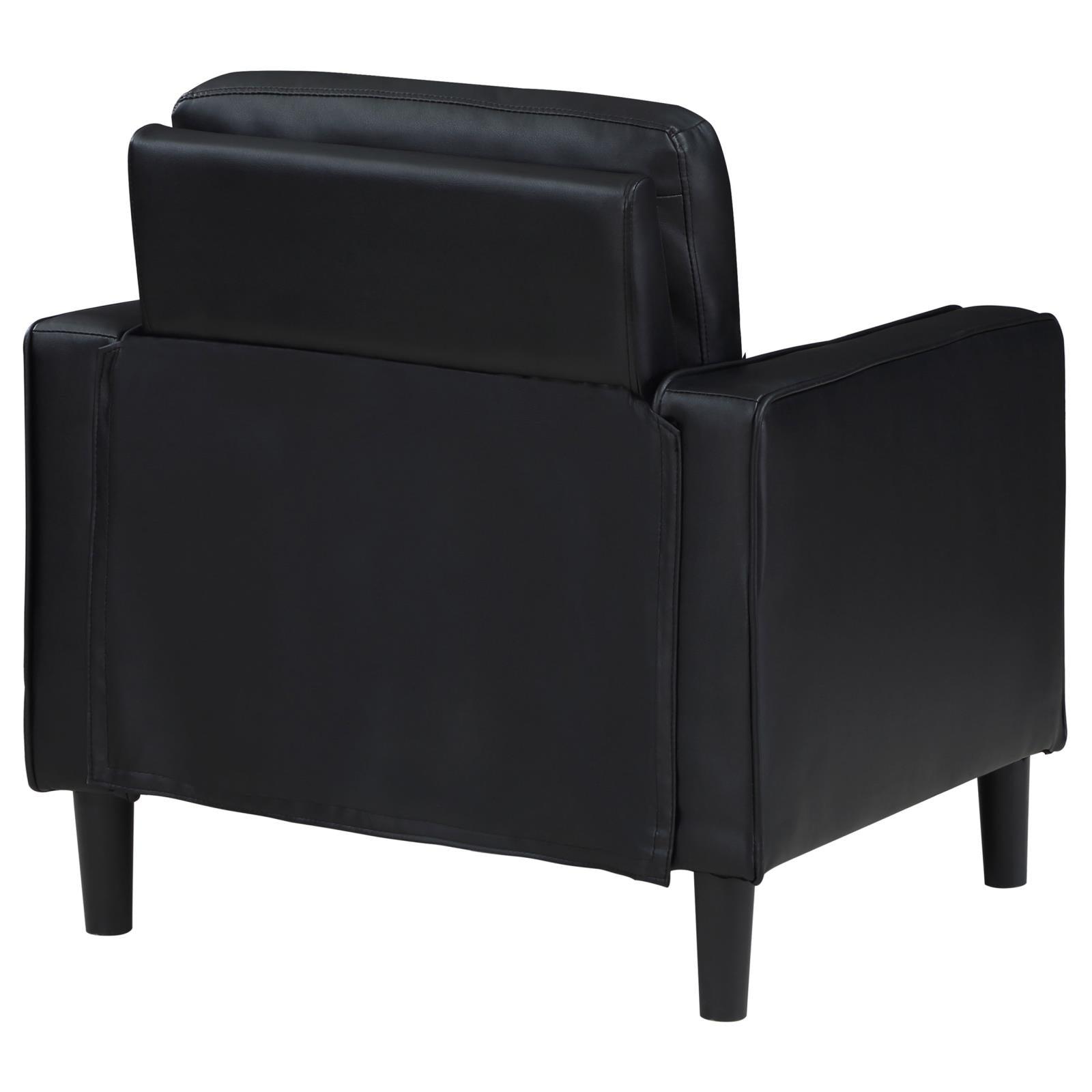 Ruth accent chair angled view in modern room setting
