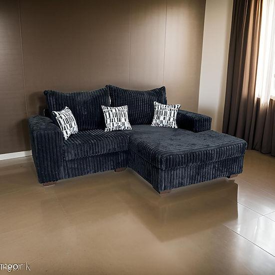 Nashville Black sectional sofa main view
