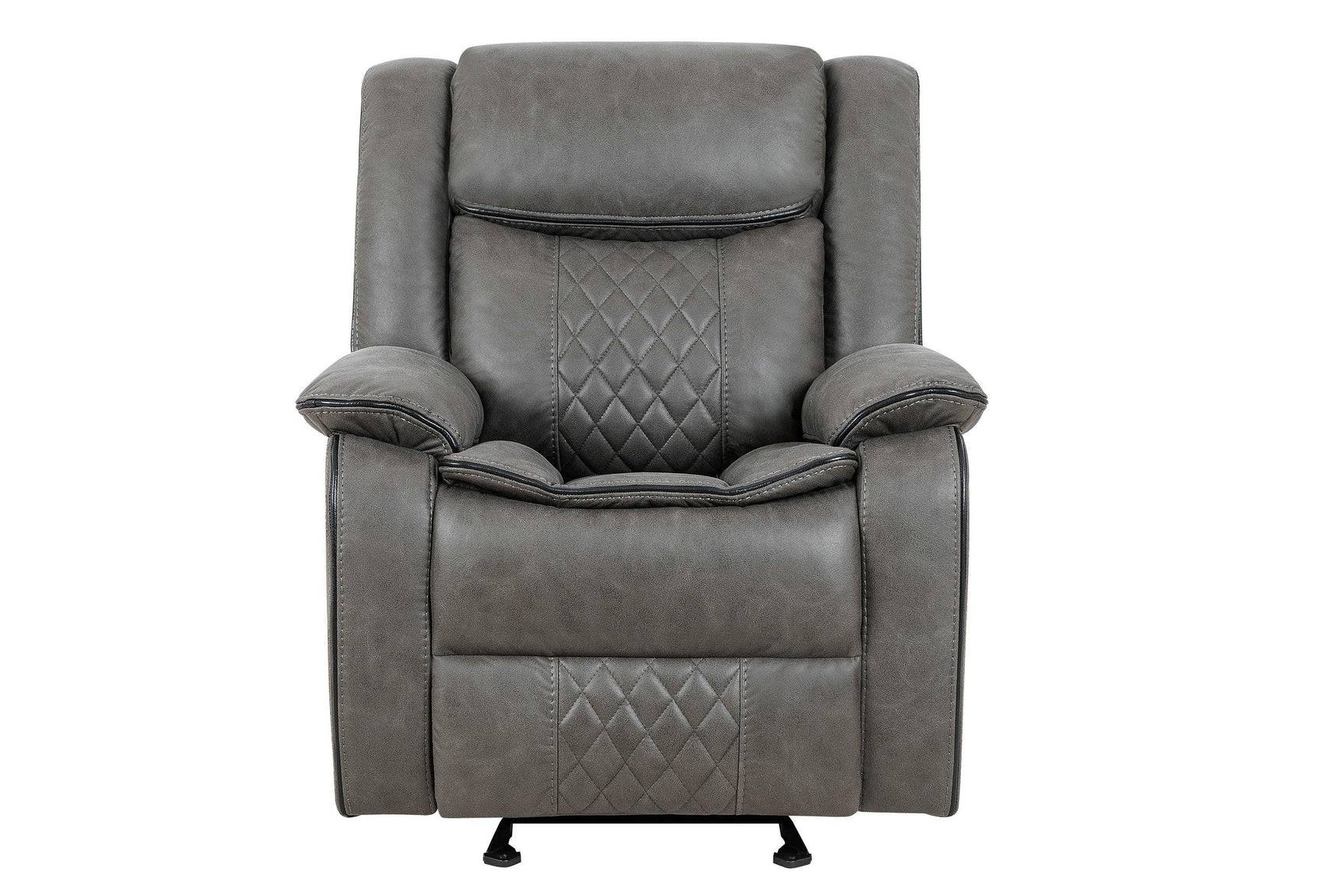 Weston Grey 3-Piece Reclining Living Room Set full view