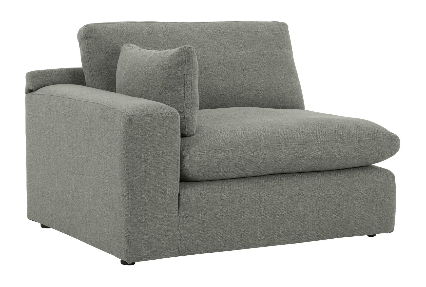 Elyza Gray Modern Contemporary Traditional Sleek Fabric Sectional Oversized, High Quality Sofaloveseat - Ella Furniture
