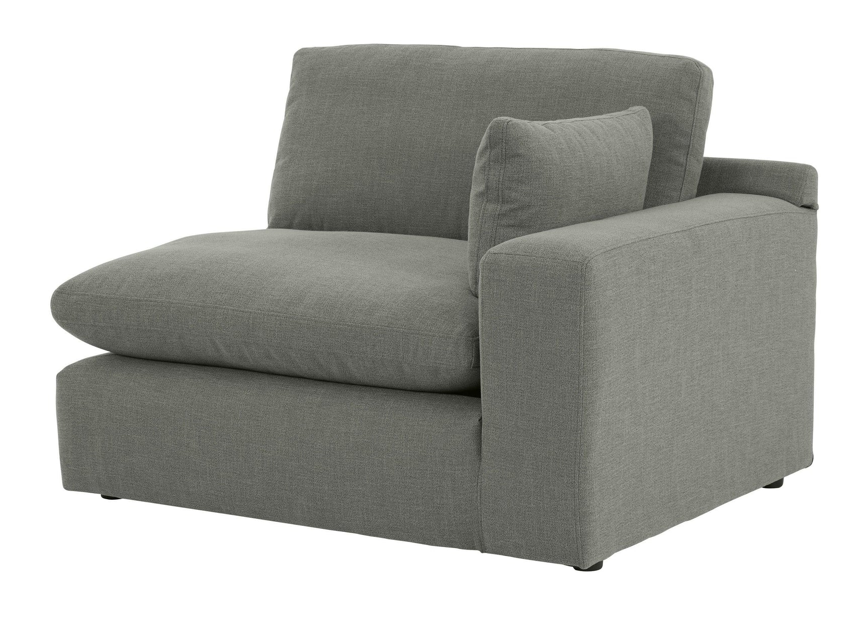 Elyza Gray Modern Contemporary Traditional Sleek Fabric Sectional Oversized, High Quality Sofaloveseat - Ella Furniture
