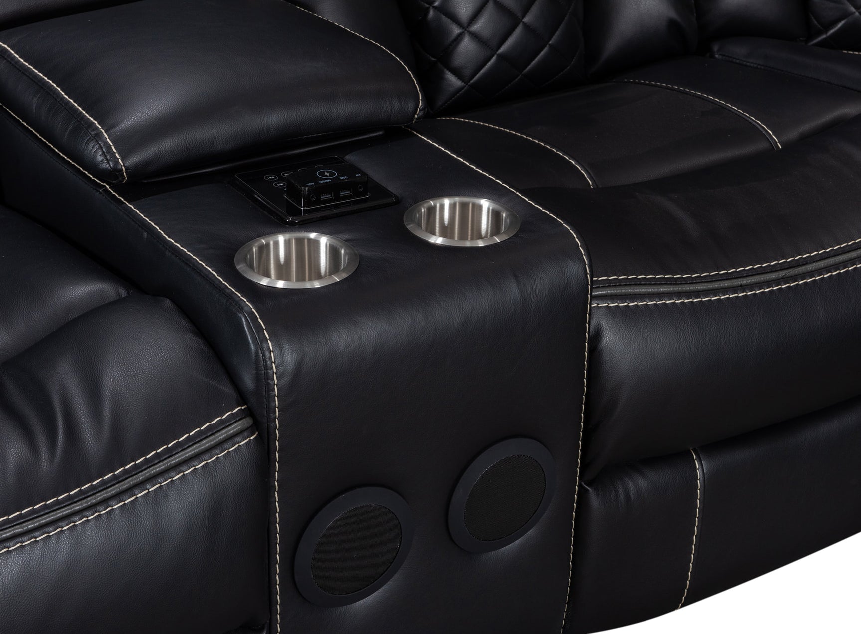 Alexa2023 sectional detail of charging pad and controls