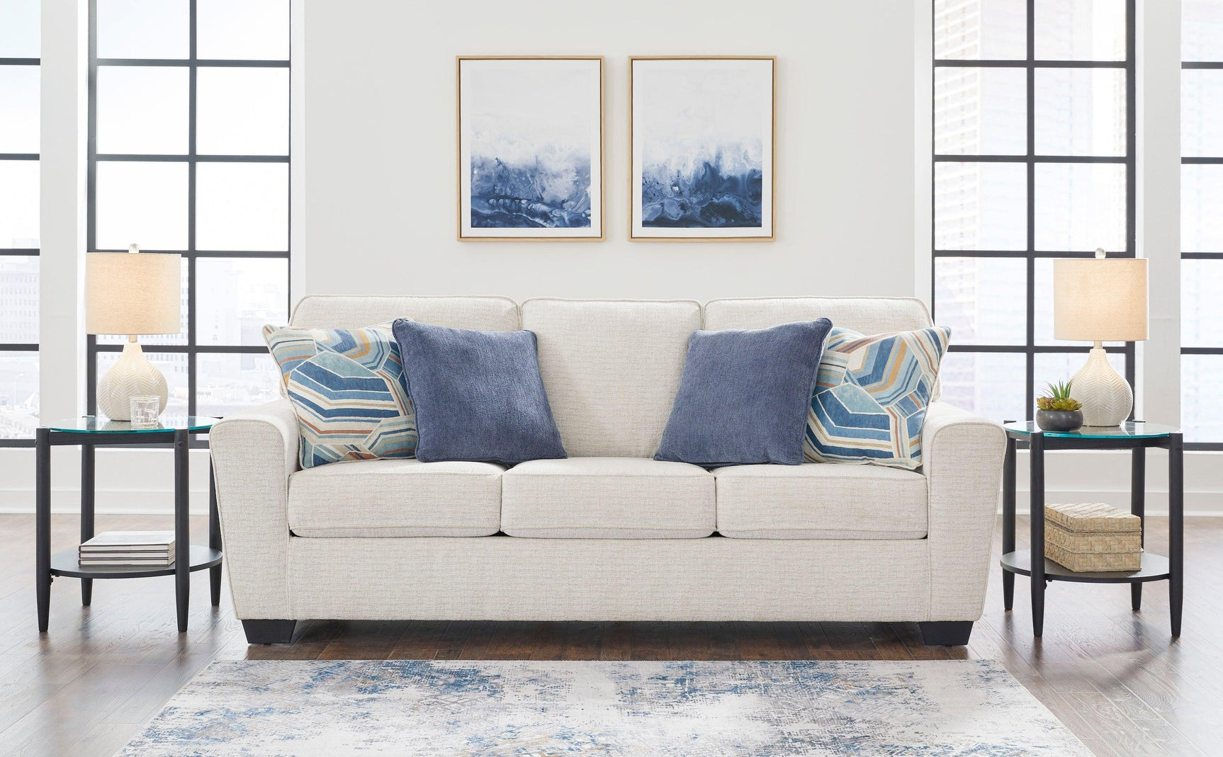 Fabric detail of Ashley Snow Upholstered furniture
