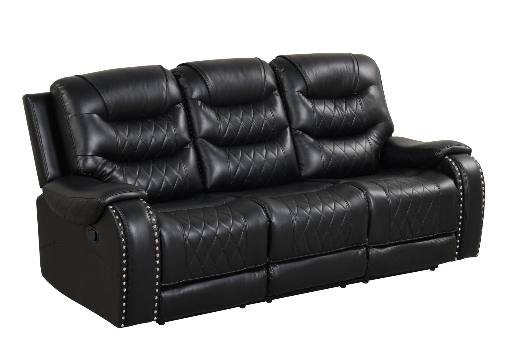 Ashley2001 black leather gel loveseat with storage console and power outlets