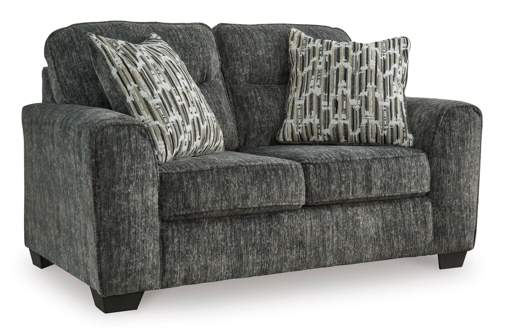 Alternate main view of Ashley 505-04 Sofa and Loveseat in gunmetal upholstery