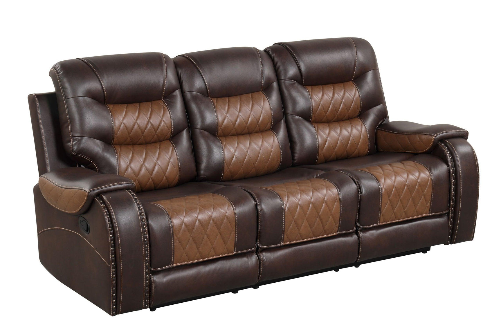 Ashley1001 Oversized 3-Piece Reclining Loveseat with storage console