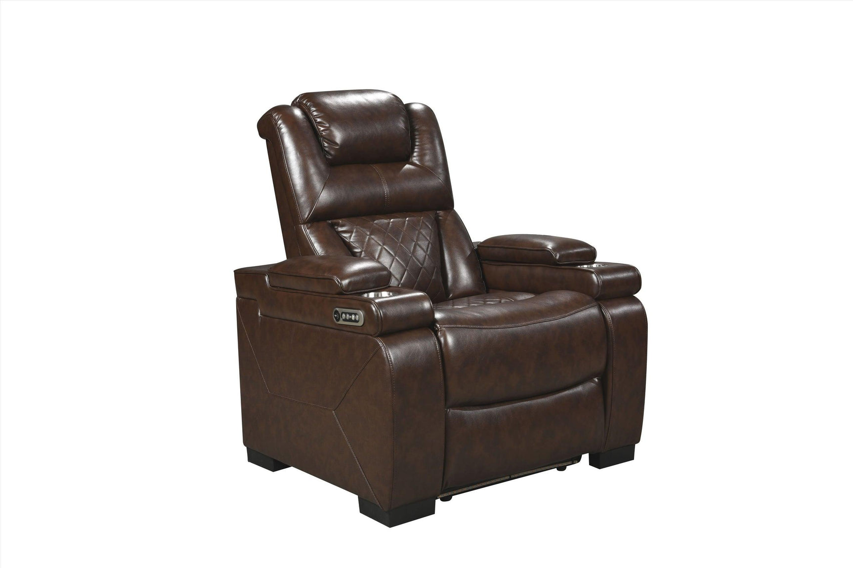 Woodland Brown 3-Piece power reclining sofa set with illuminated footrest