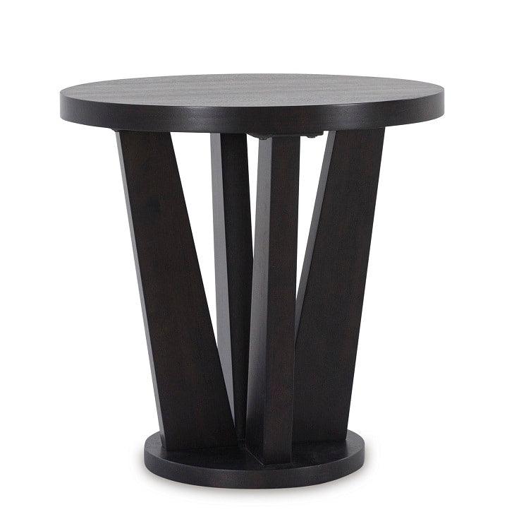 Chasinfield Occasional Table Set both tables together in dark brown