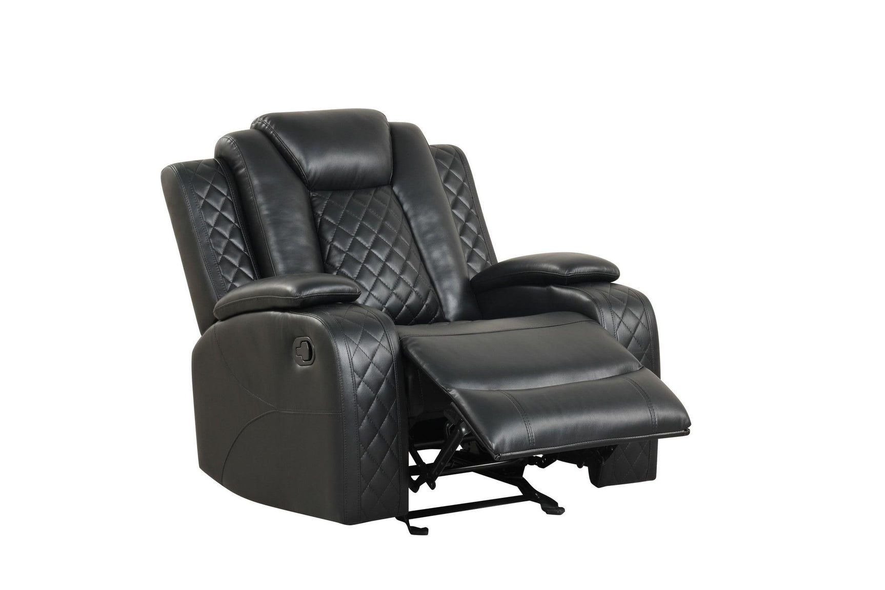 Luz Black Recliner detail view