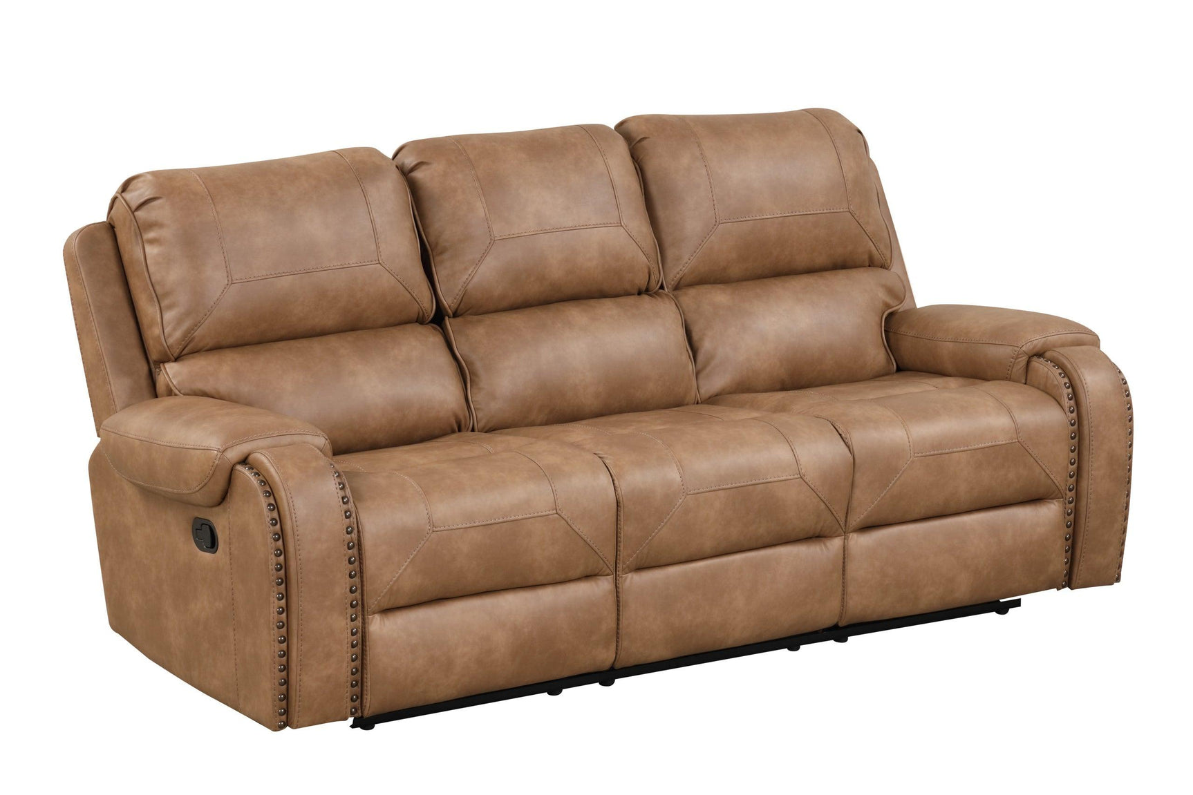 Titan Saddle loveseat with storage console and USB ports