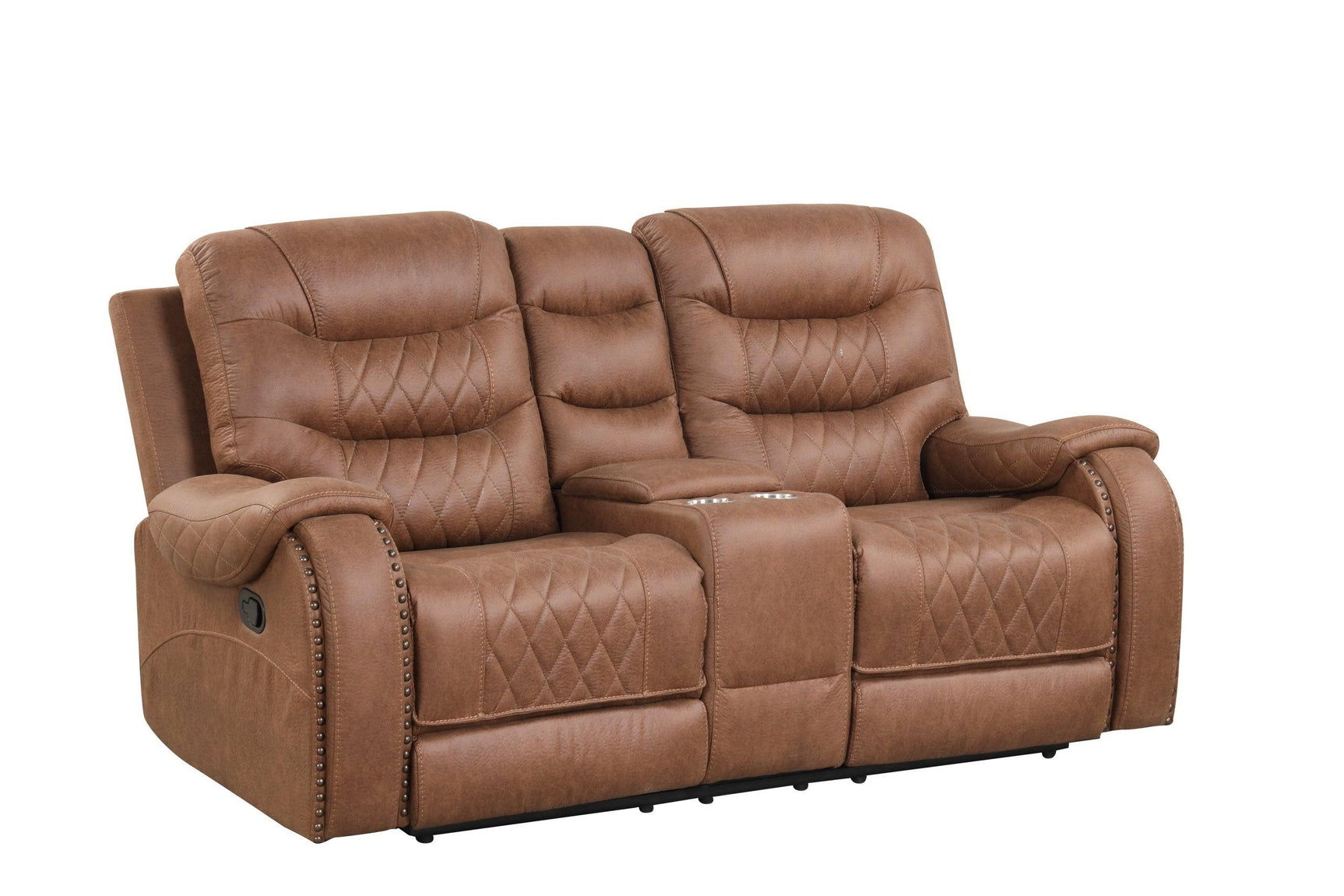 Ashley3001 oversized 3-piece reclining loveseat with storage console