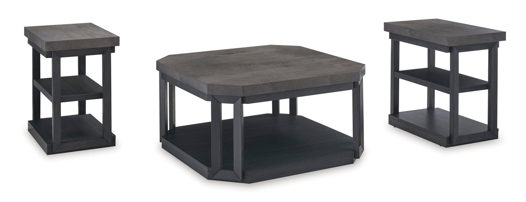 Close-up of coffee table with casters in Bonilane set