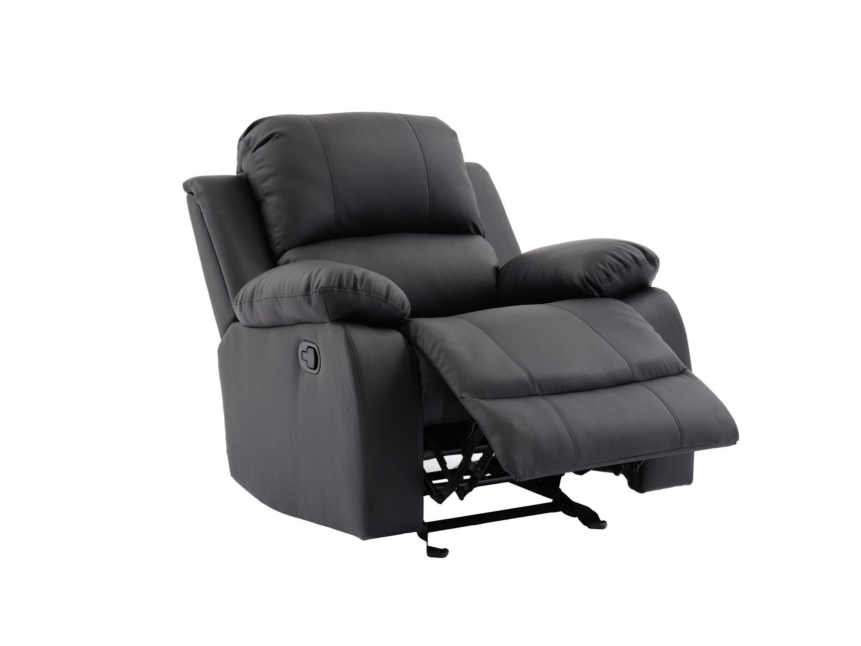 Daytona Black reclining sofa headrest detail