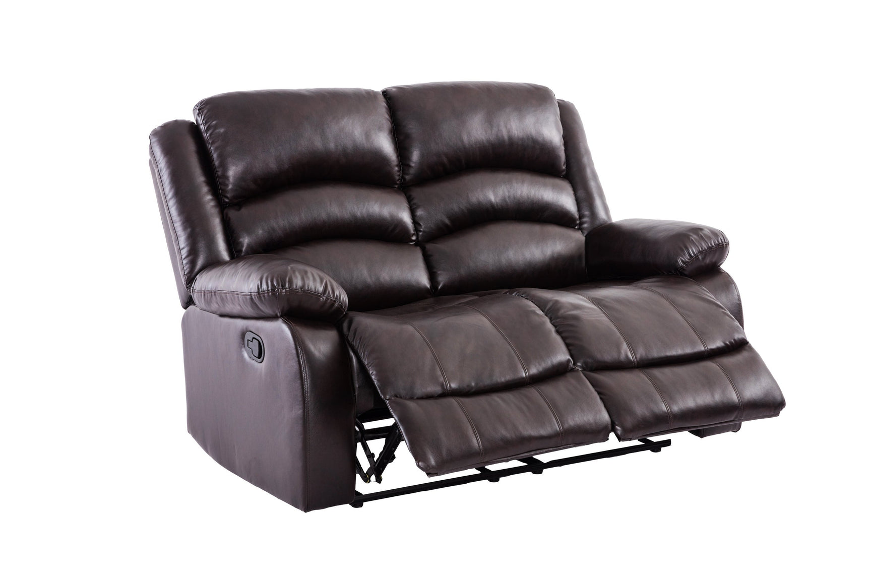 Dynamo2 espresso recliner chair showing upholstery and controls