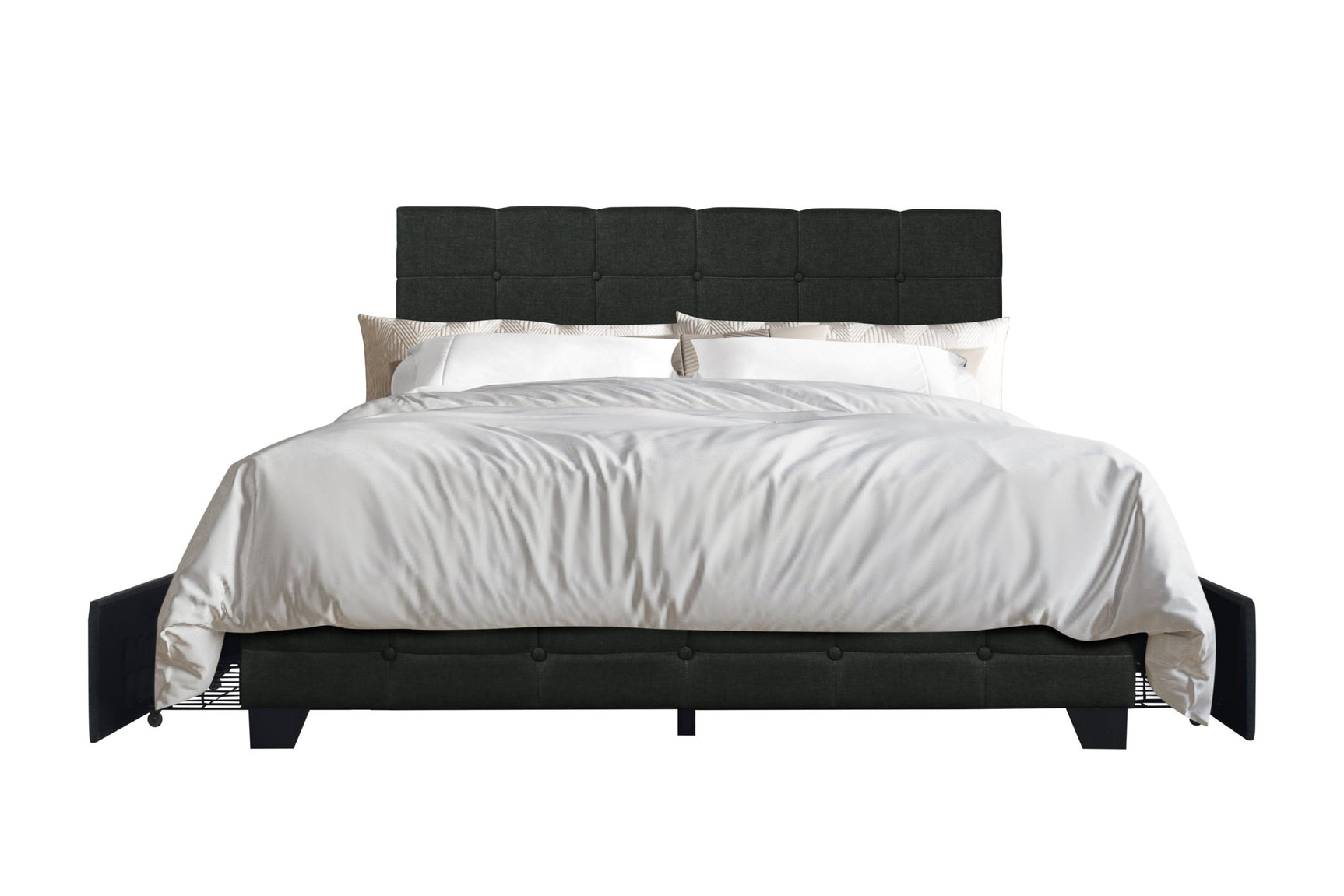 Hectic Black Platform Queen Bed