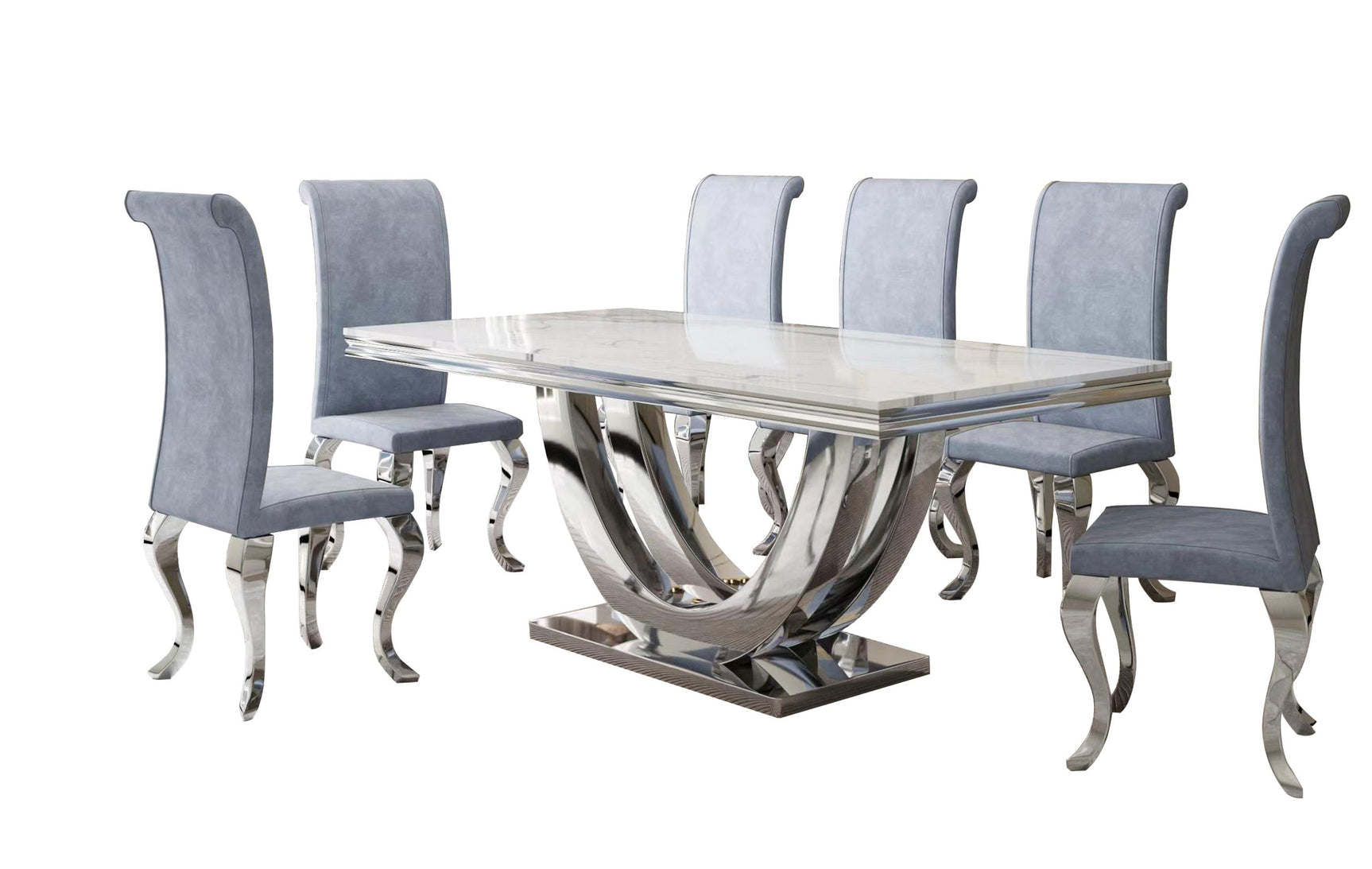 Room view showing Era Gray Dining Room Set in dining area