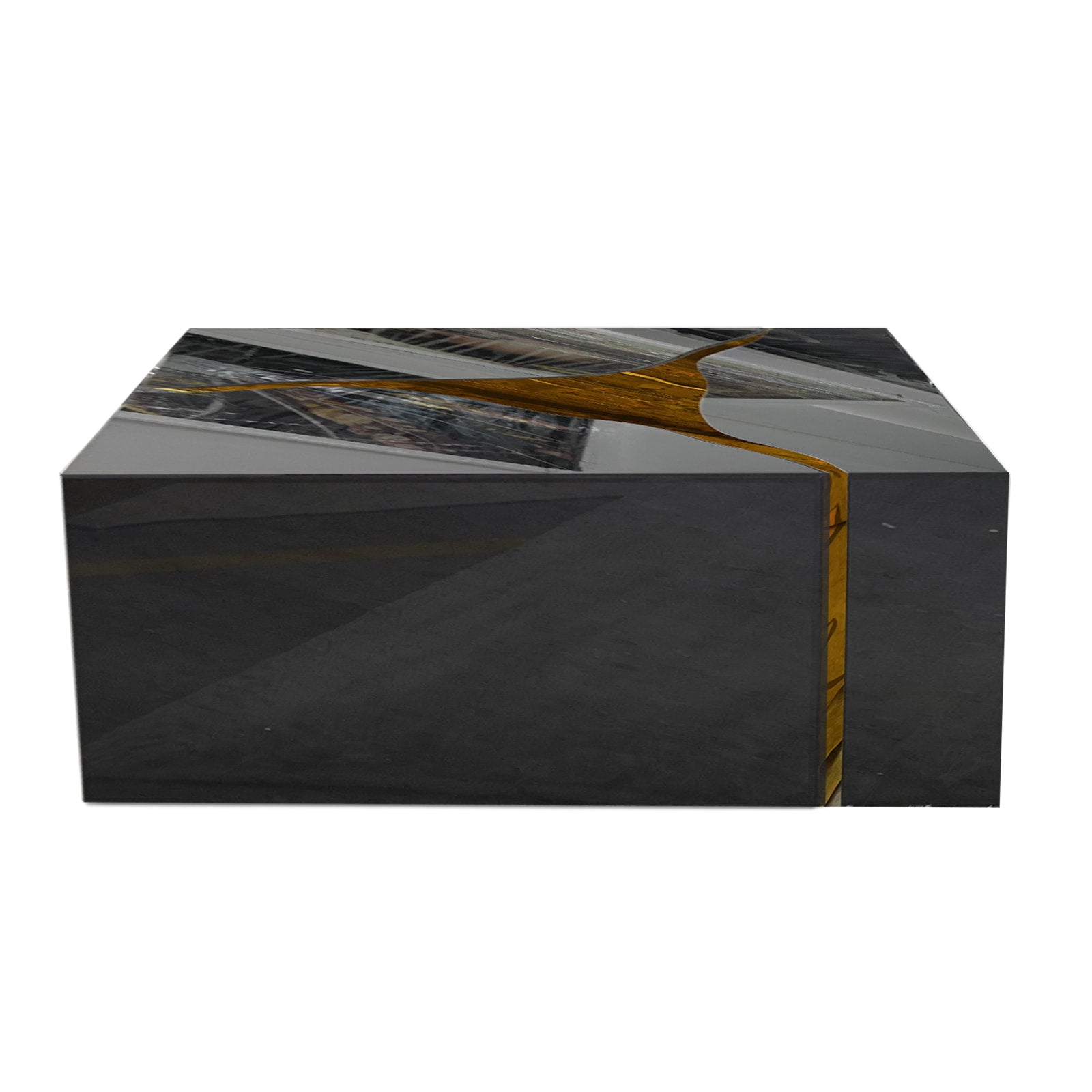 Ariana Black Coffee Table top surface close-up