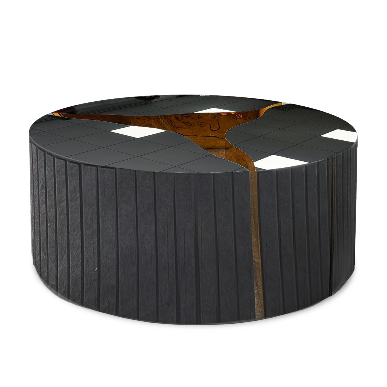 Ashton Black Coffee Table side angle