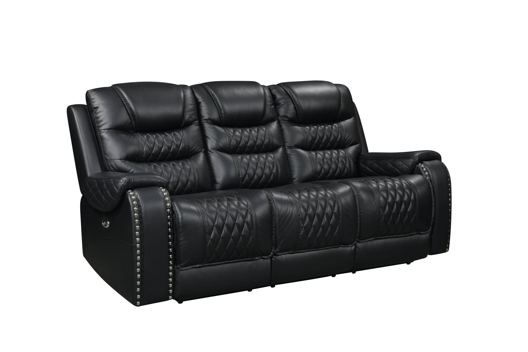 Harley Black Loveseat Power Reclining with USB ports