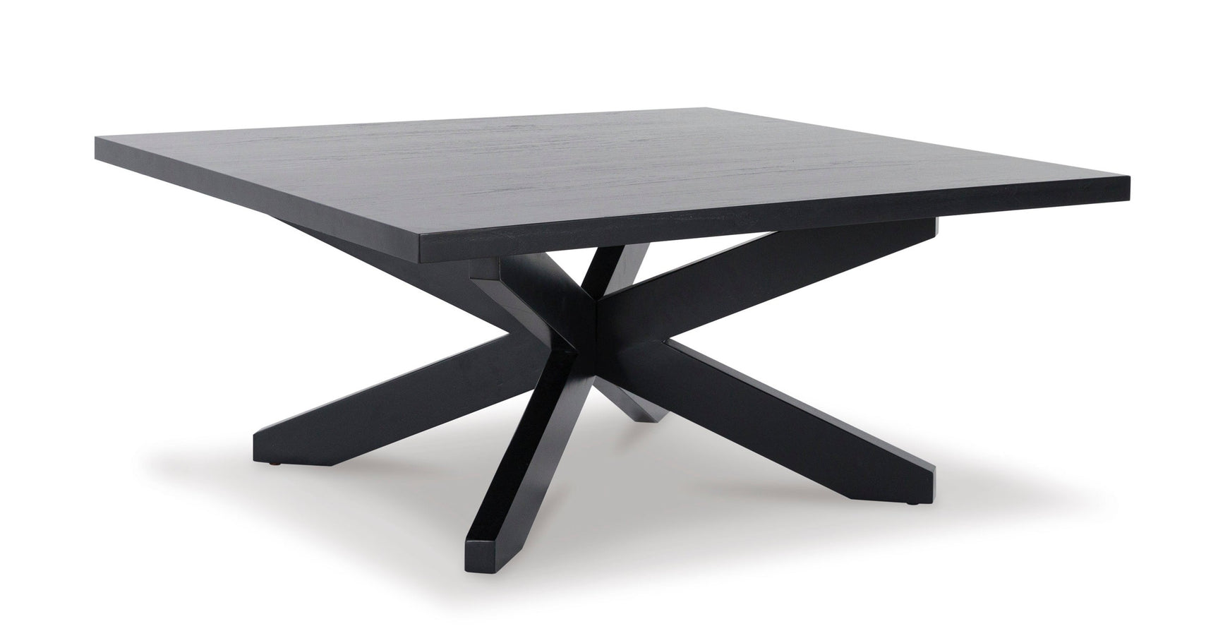 Joshyard black cocktail table close-up on corner