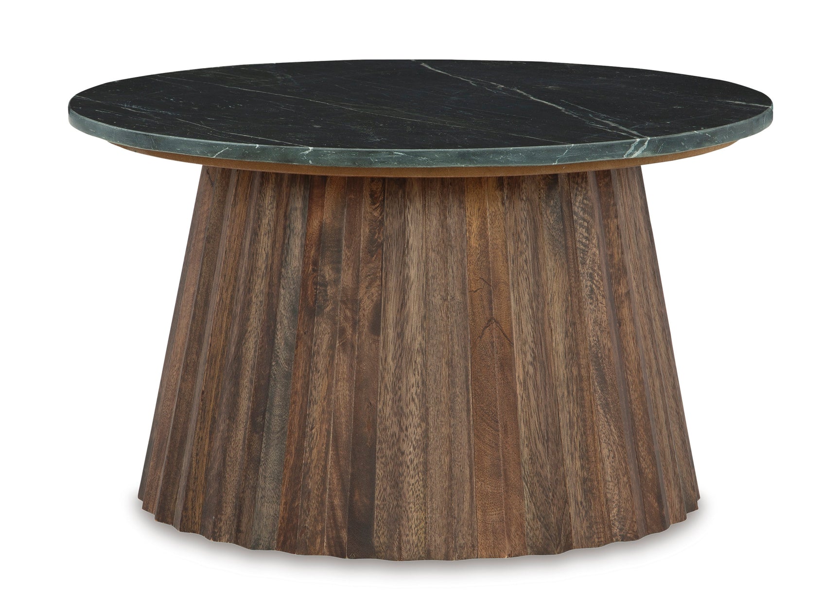 Close-up of Ceilby cocktail table surface and edge detail