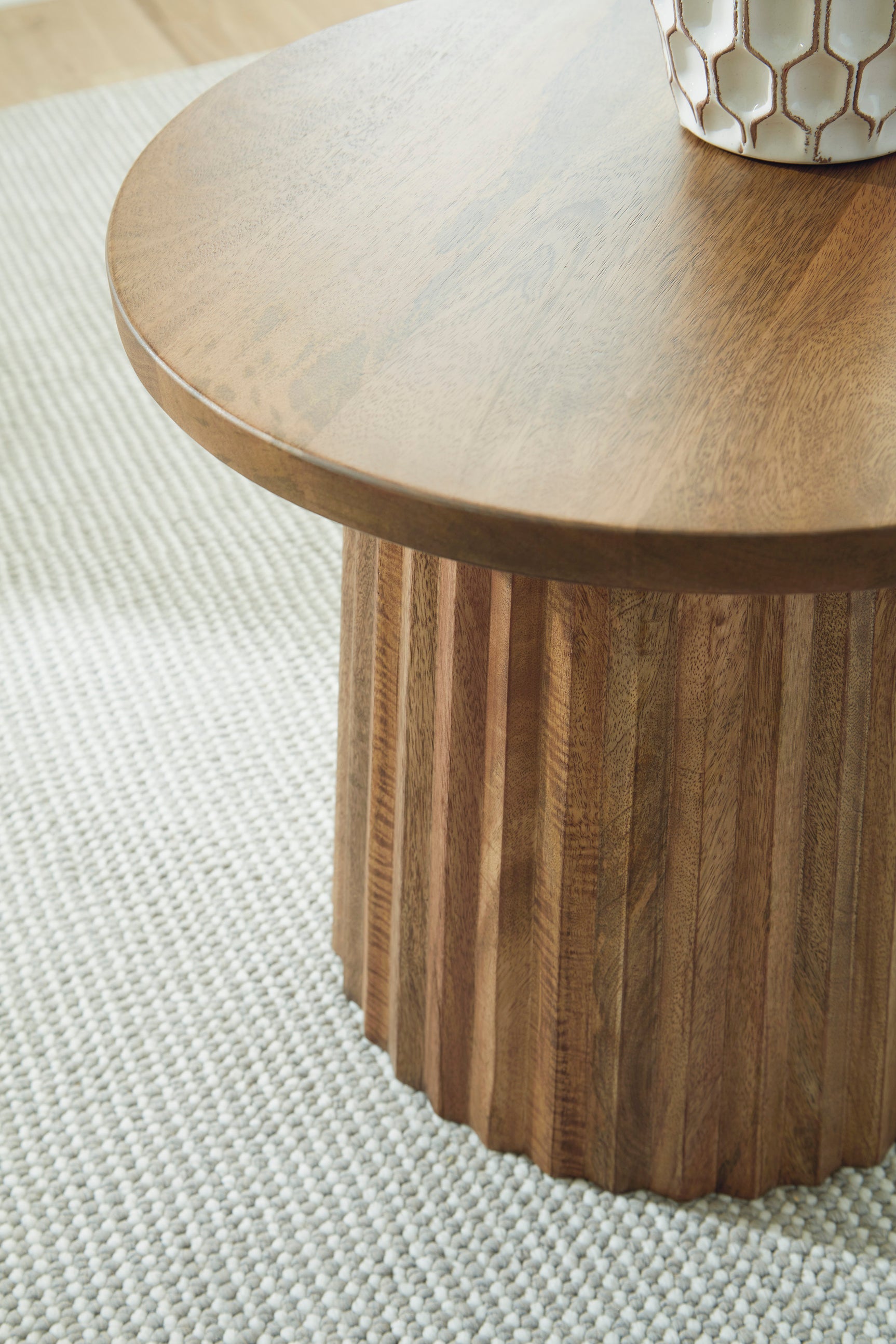 Ceilby Accent Table angled side view