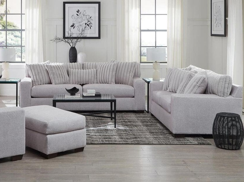 Behold Gray Sofa and Loveseat Set front view