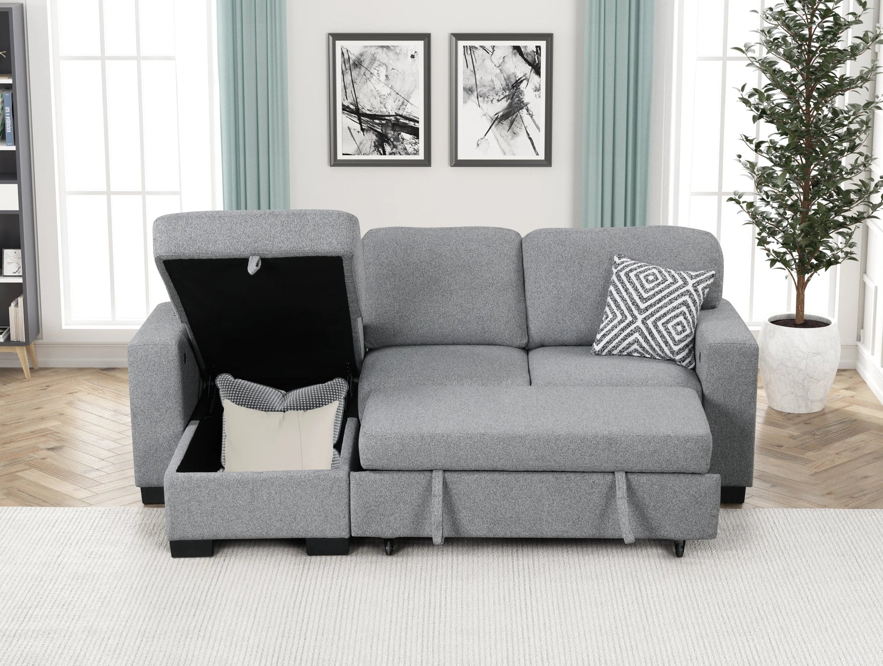 close-up detail of sectional features