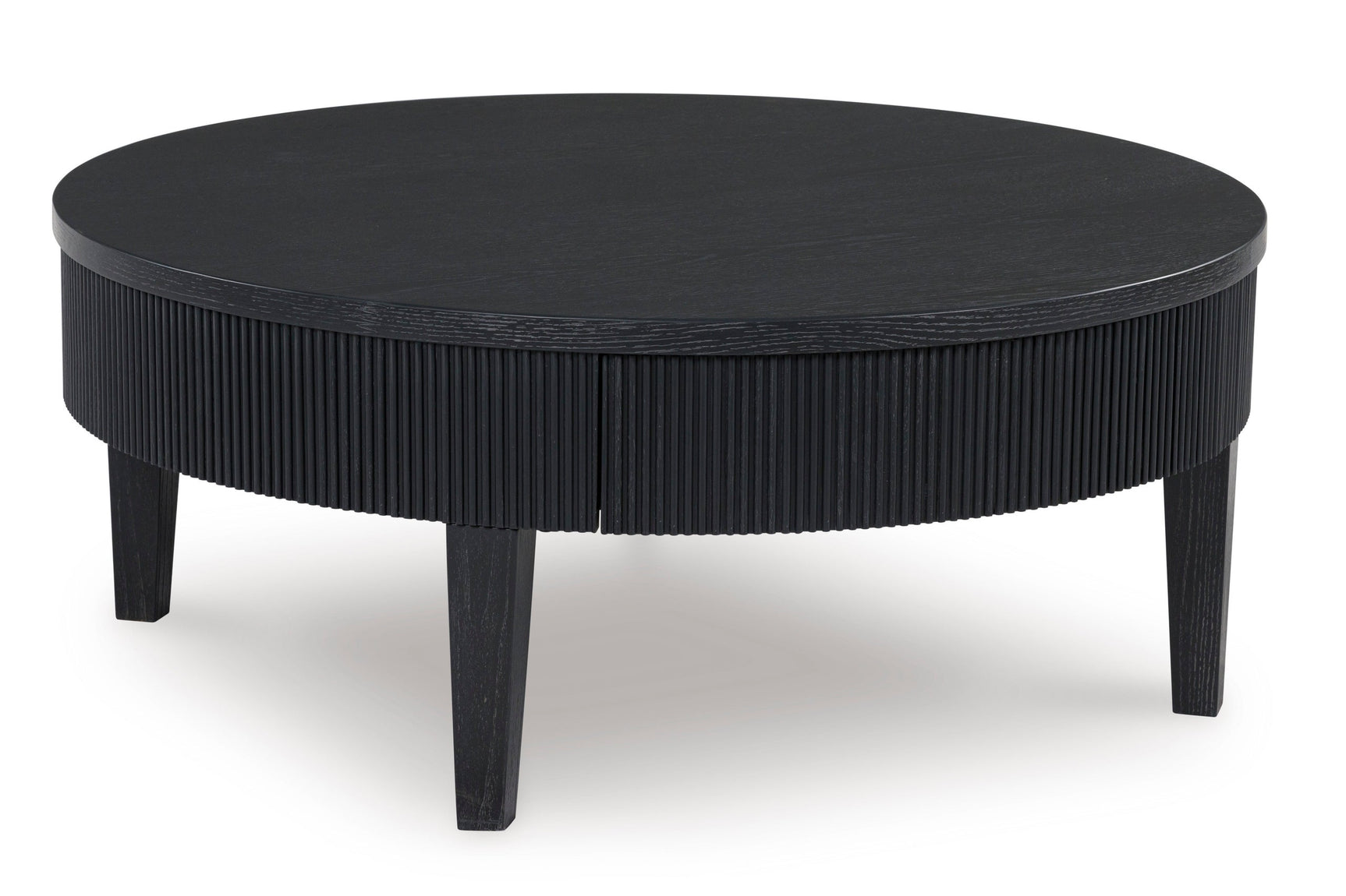 Marstream Black Square Cocktail Table angled view