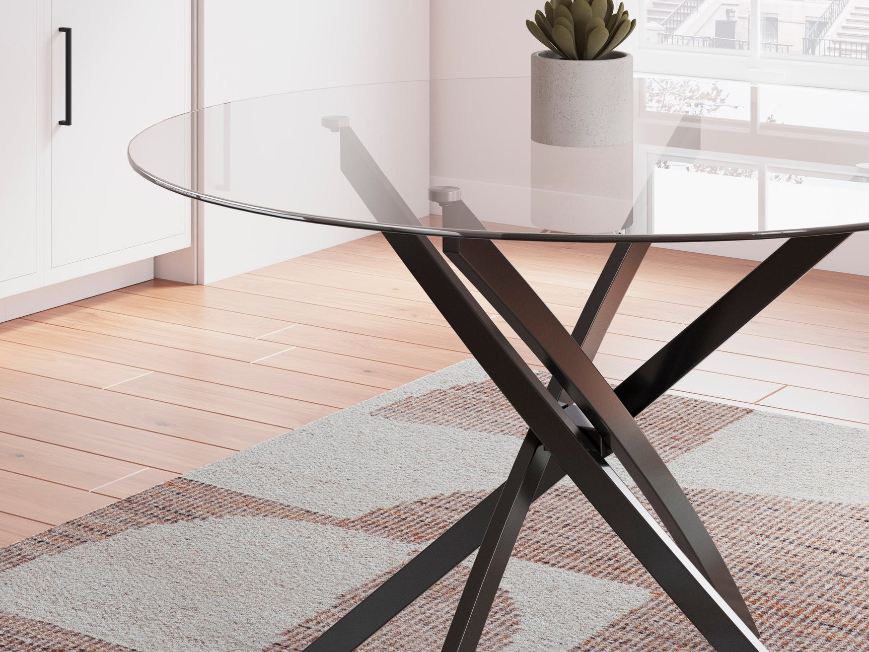 Close-up detail of Pharwynn Toast dining chair