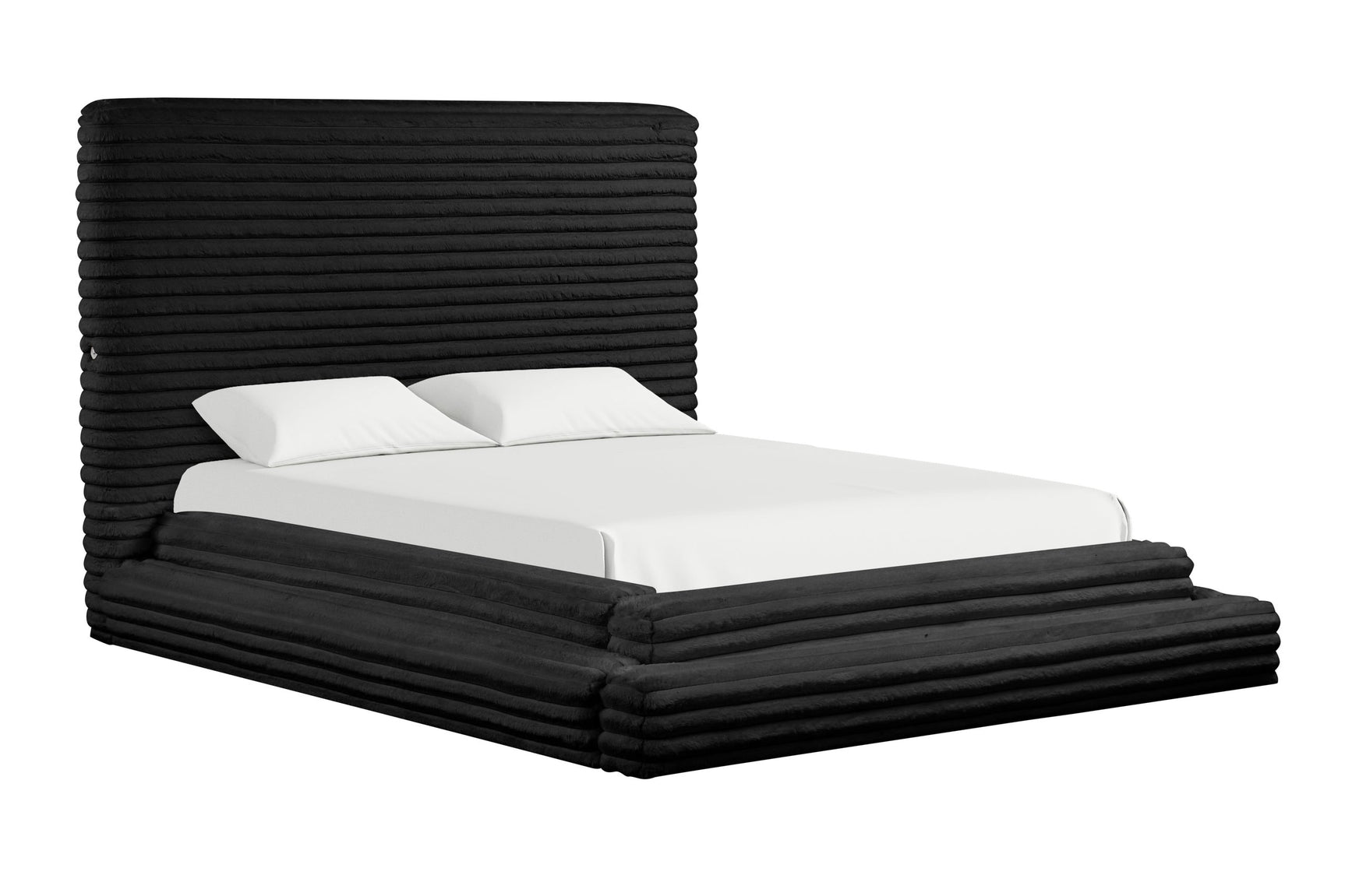 Mariah king bed showing USB charging ports