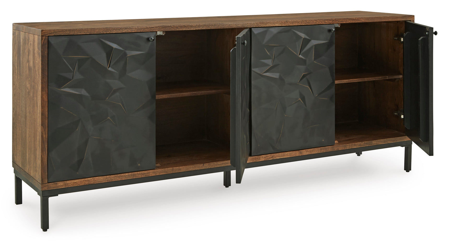 Close-up view of A4000649 Accent Cabinet detailing