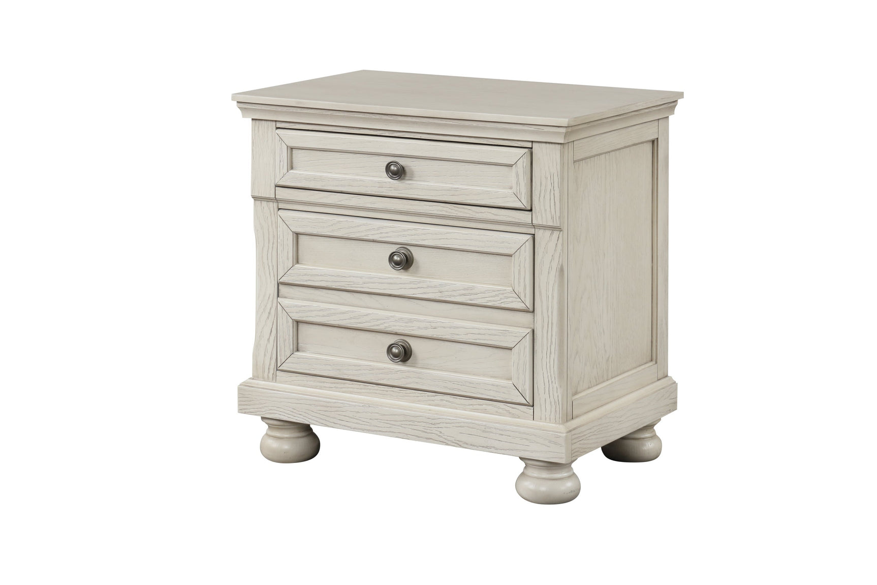 Bedroom view showing Magnolia Cream Storage Sleigh Bedroom Set bed