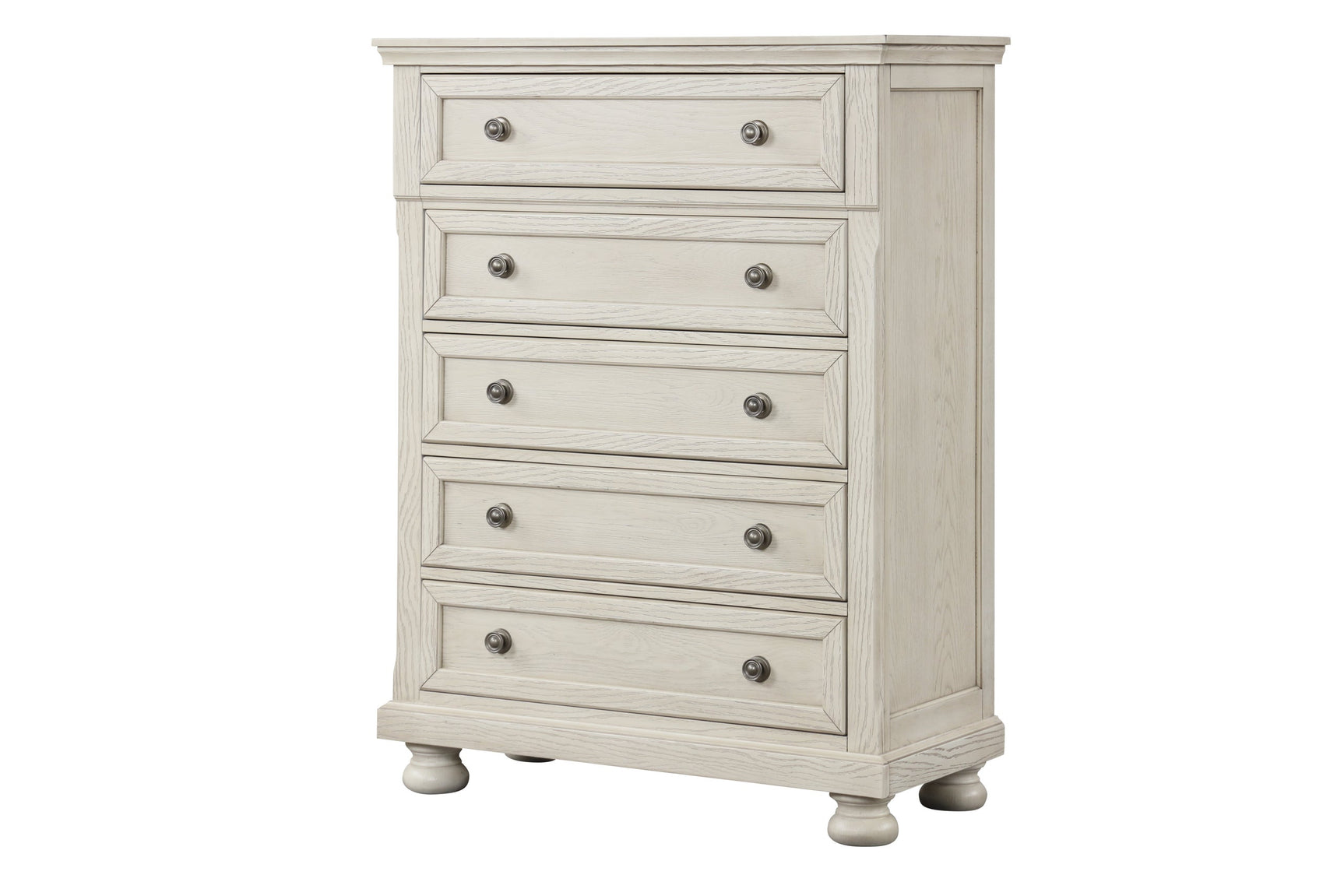 Side angle of Magnolia Cream Storage Sleigh Bedroom Set bed