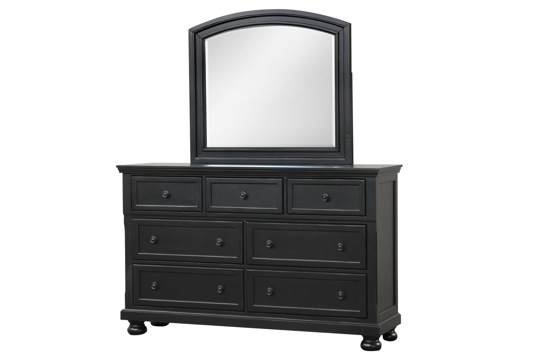 Bedroom view of Magnolia Black Storage Sleigh Bedroom Set bed