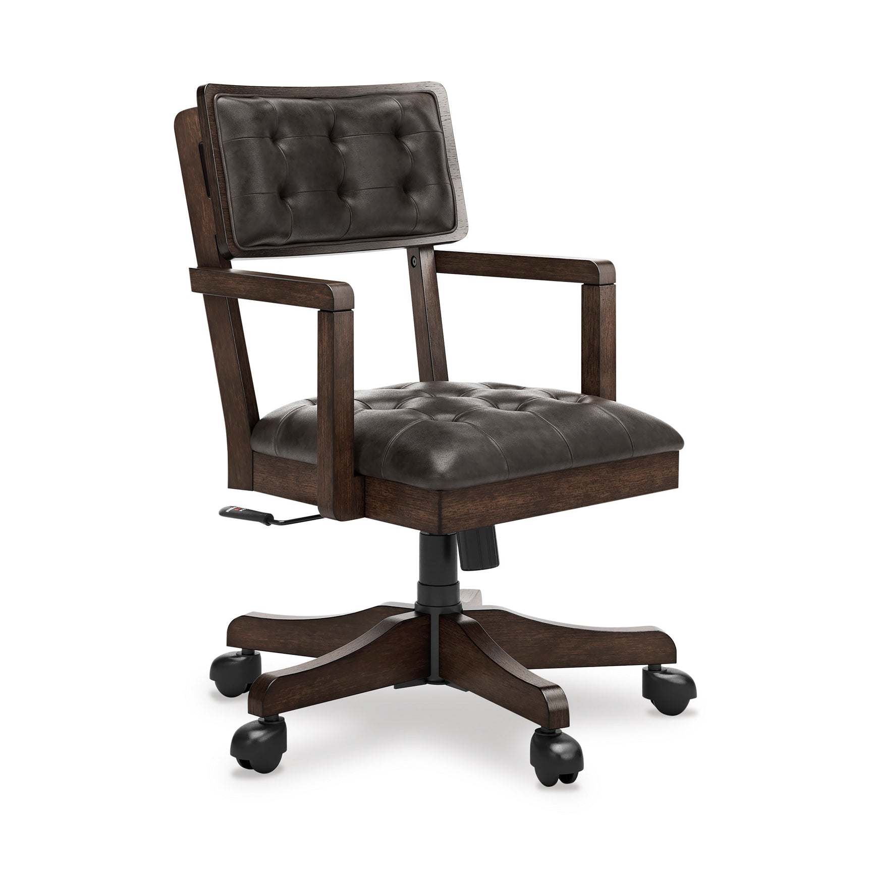 Halo Dark Brown Office Chair side angle