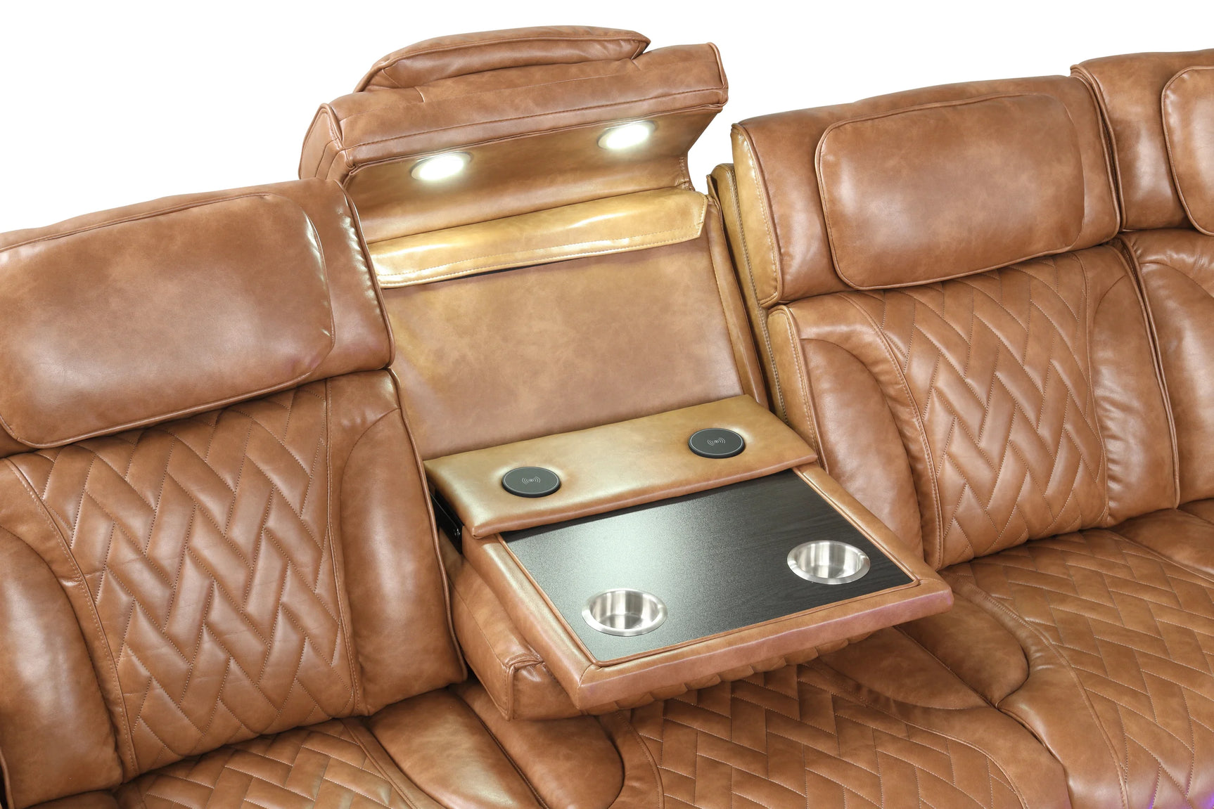 Barcelona sectional LED light feature detail