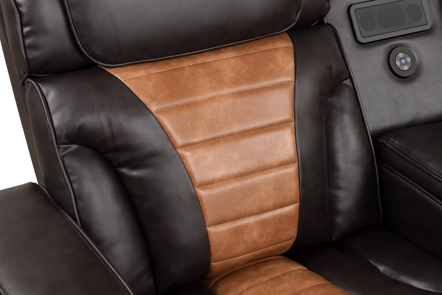 Ibiza sectional showing wireless charging tray