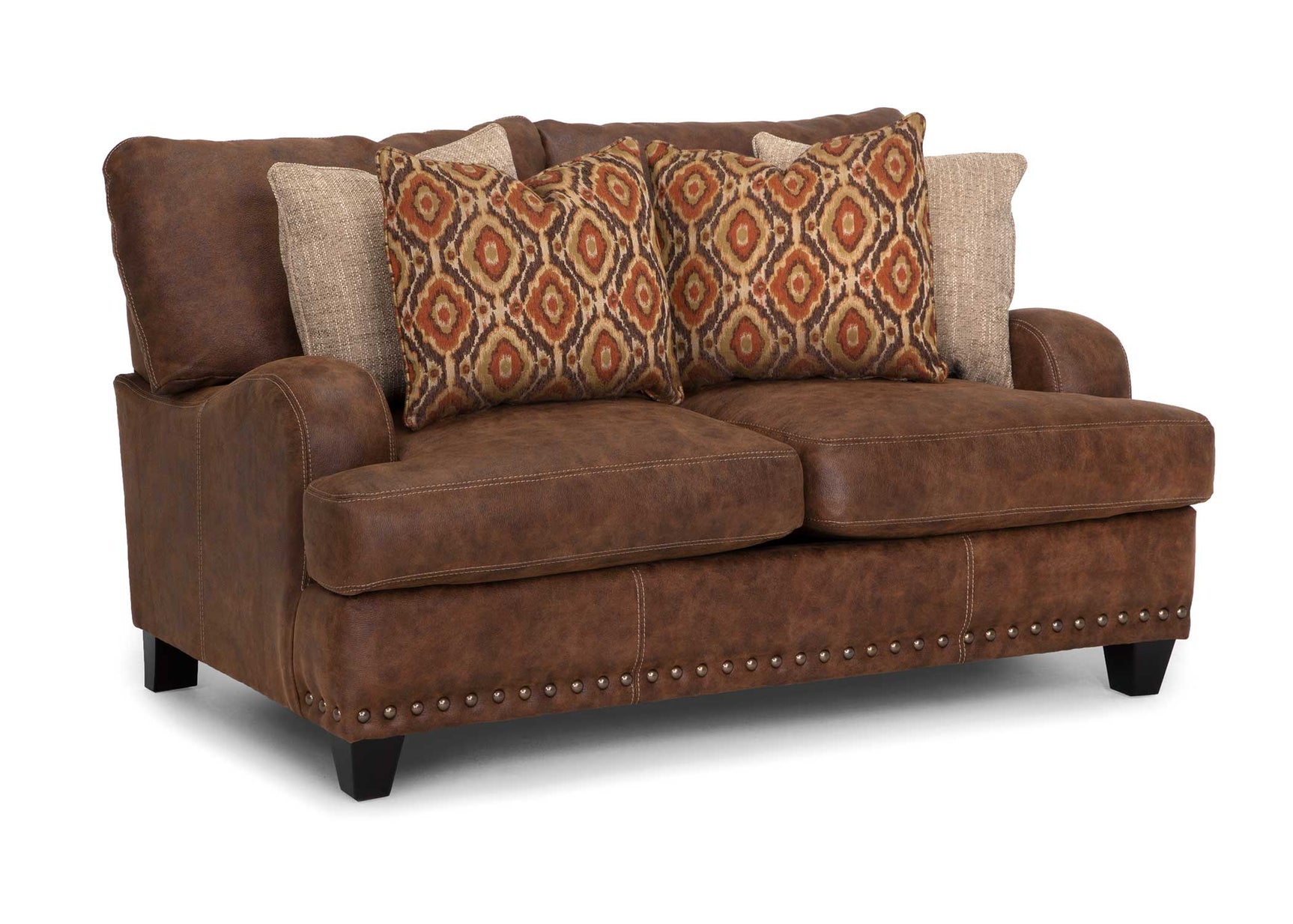 Franklin Walnut Oversized 2-Piece Living Room Set