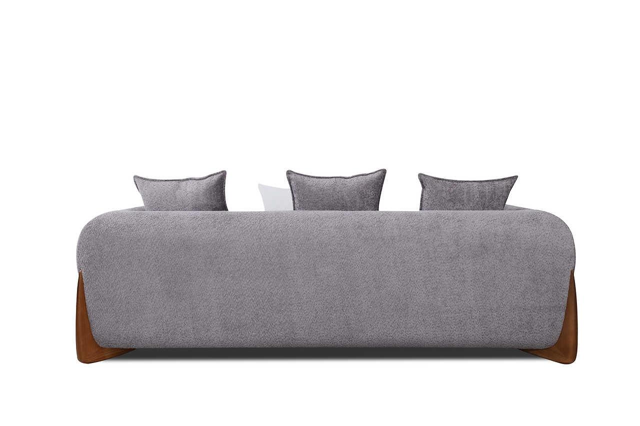 Stylus Pewter Chair from rear angle