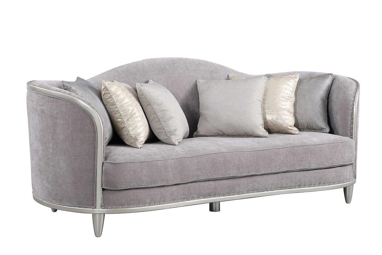 Bellisimo Grey Loveseat side view