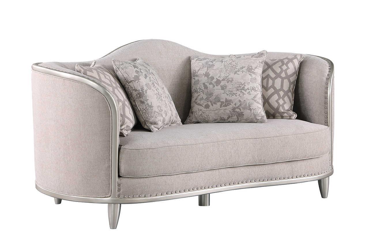 Bellisimo Light Grey Living Room Set front view