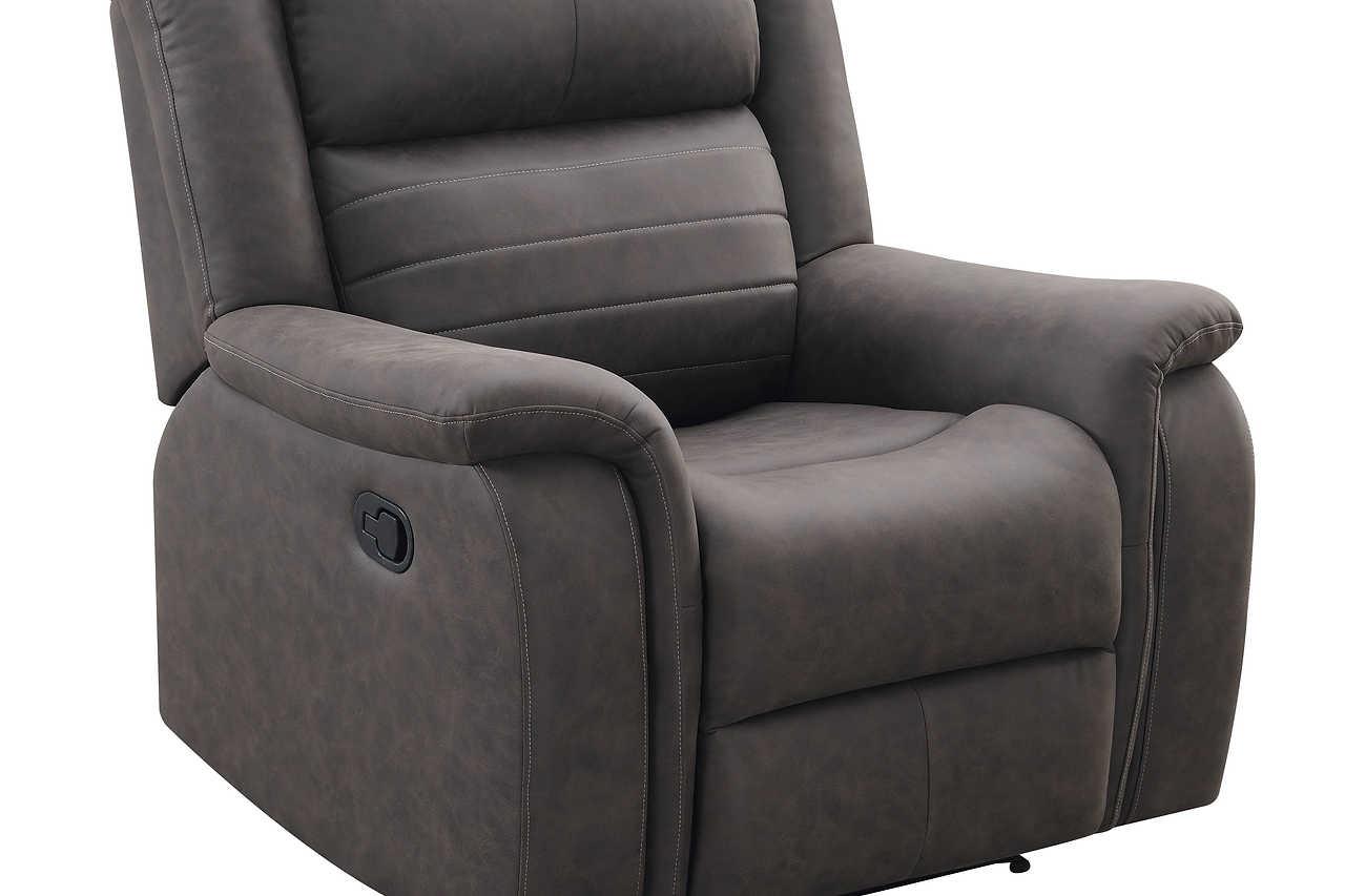 Max Brown reclining sofa set seating arrangement view
